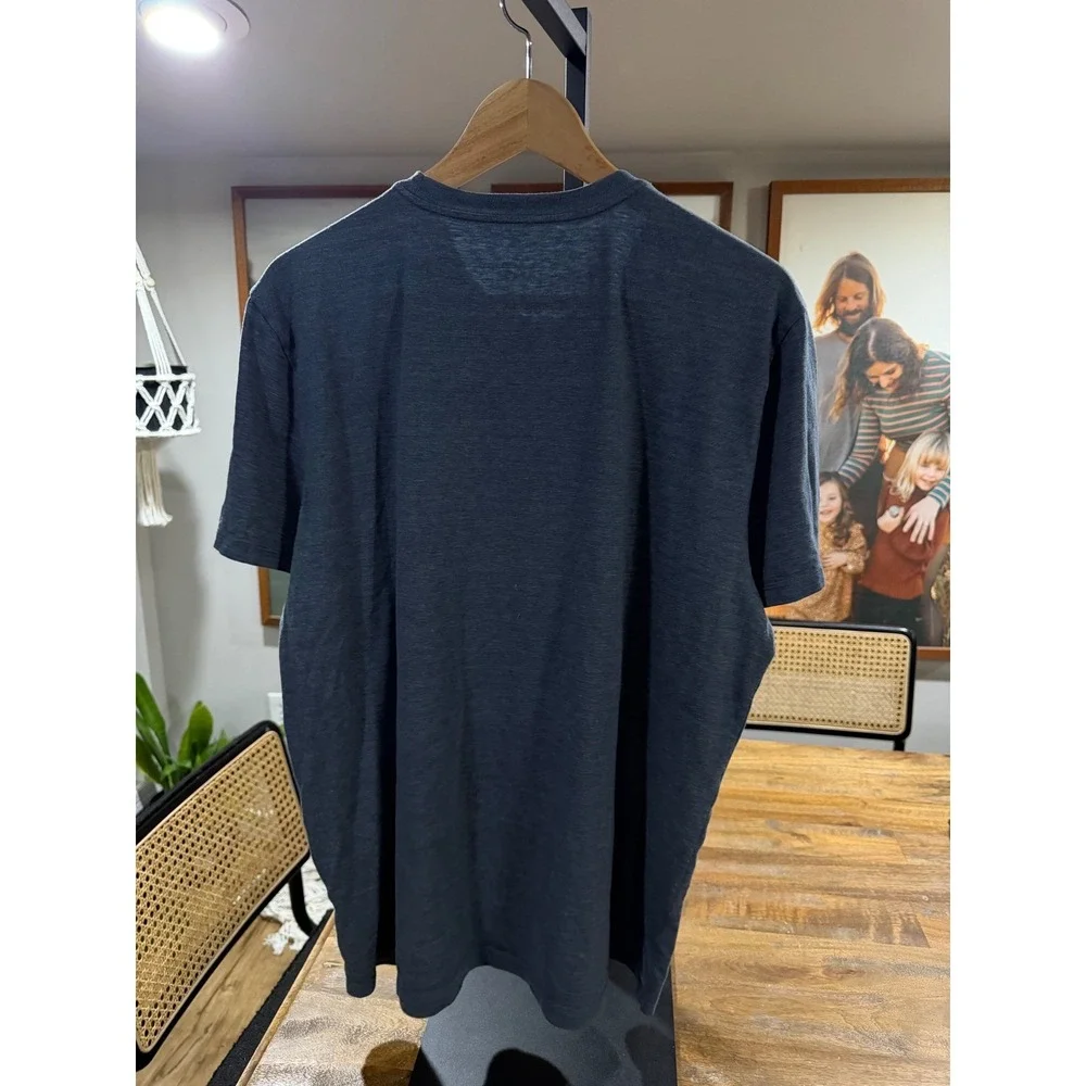 The North Face Mens XL Grey‎ Heather Short Sleeve Graphic Logo T-Shirt Tee